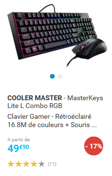 Clavier Souris Gamer