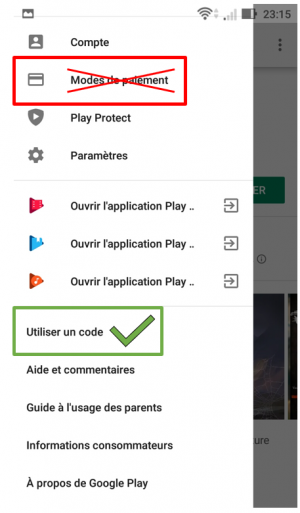 Securité Google Store