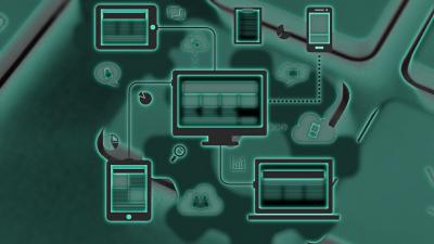 Informatique vert pastel