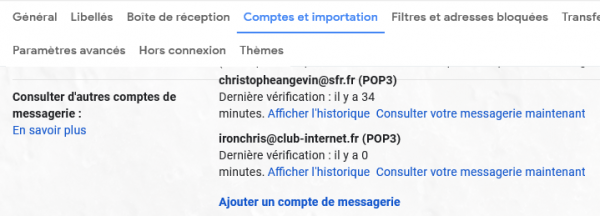 GMail consulter d'autres messageries