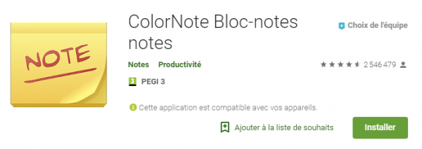 Apps ColorNote